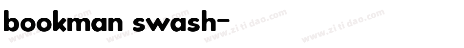 bookman swash字体转换